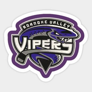 Defunct Roanoke Valley Vipers Hockey Team Sticker